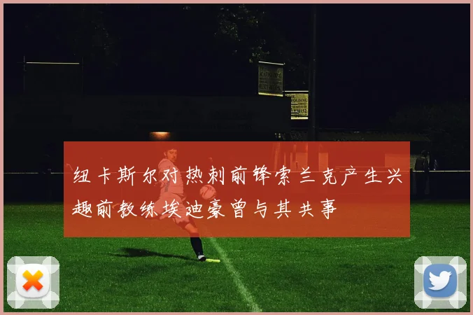 纽卡斯尔对热刺前锋索兰克产生兴趣前教练埃迪豪曾与其共事
